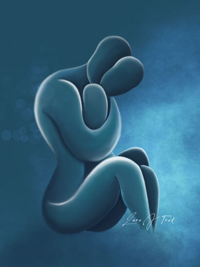 The Last Embrace - a Digital Art Artowrk by Lara J. Trad